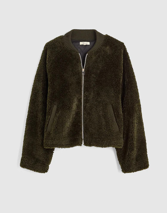 Bomber Jacket in Sherpa | Madewell