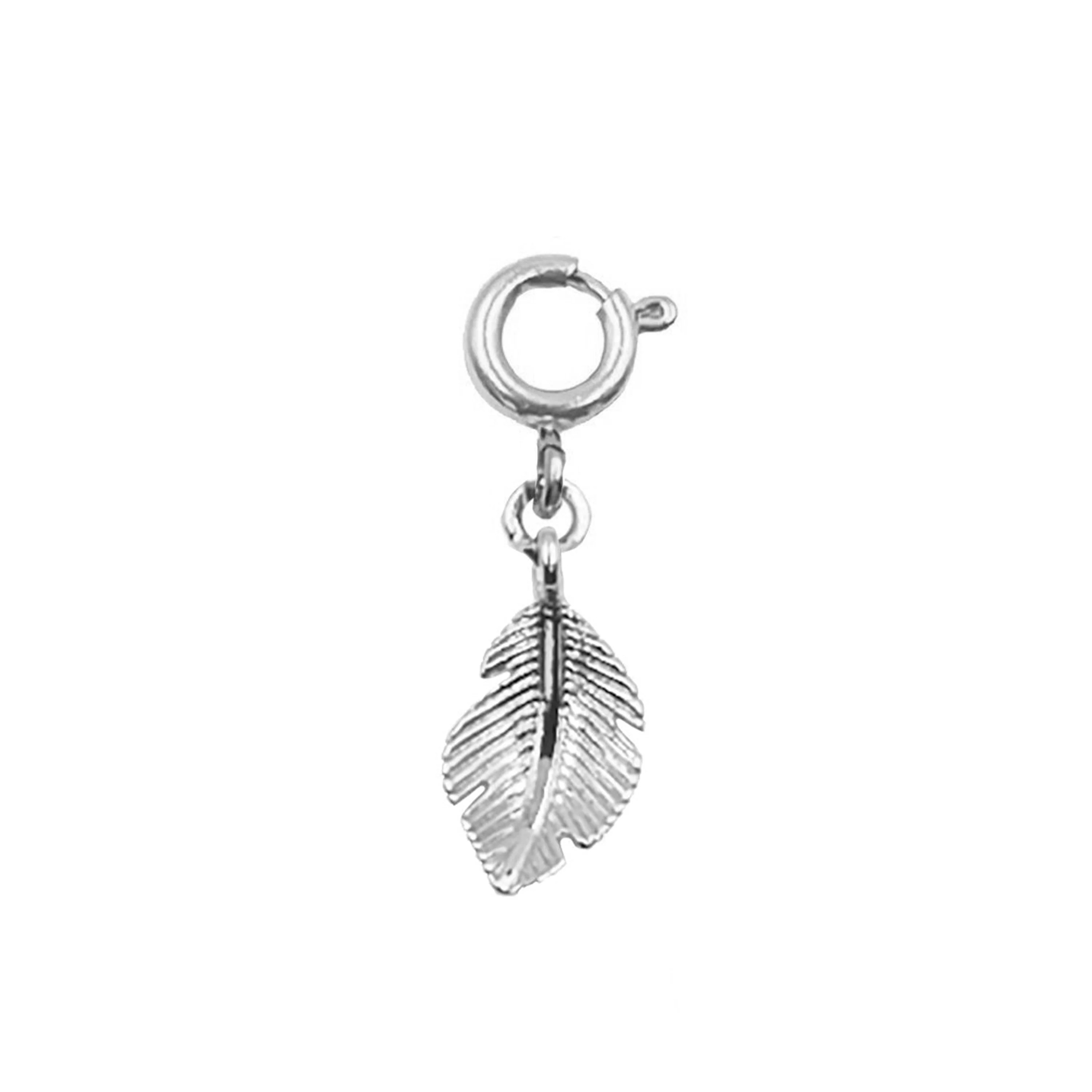 Silver Leaf Charm | Kinsley Armelle