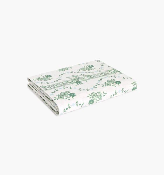 Green Vine Stripe Top Sheet | Hill House Home