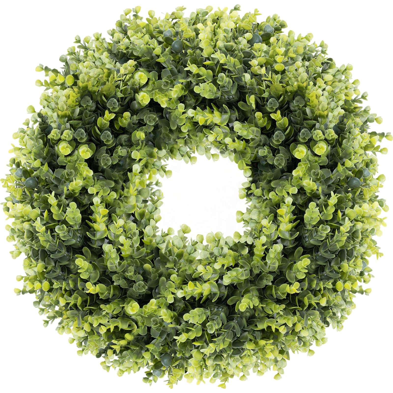 Spring Wreath for Front Door, 20''-22'' Green Spring Wreath, All Seasons Artificial Green Wreaths... | Amazon (US)