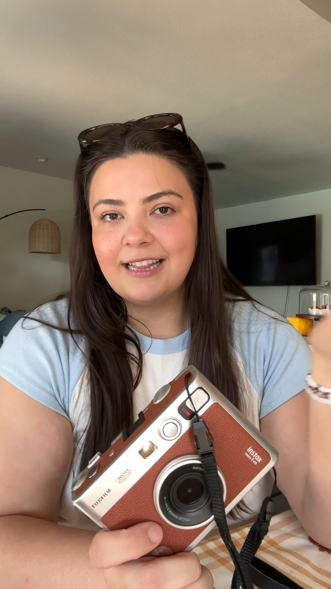 I’ve been loving my Fujifilm Instax Mini Evo! I originally bought it for our combined Camp Bach to take “welcome to camp” photos of everyone, and it’s quickly become one of my favorite purchases this year 🥹 My friends now ask me to bring it to every event 🤭

Here’s why I chose this camera:
1️⃣ You can store photos without printing to save on film costs
2️⃣ You can download pics to your phone — perfect for keeping digital memories 😍
3️⃣ You can print other photos from your phone to the camera!
4️⃣ The app lets you take hands-free photos (it’s a little buggy, but still fun!)

Adding this to your Christmas list if you’ve been wanting a Polaroid-style camera 📸🎁
#fujifilm #instaxminievo #christmasideas #2025favorites

#LTKGiftGuide #LTKHoliday