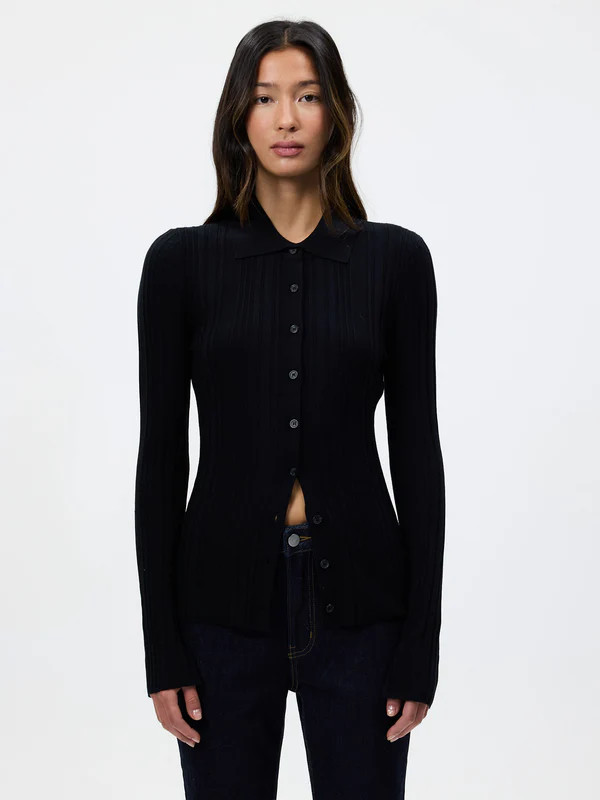 Leonie Button Up Knit Top | Glue Store AU