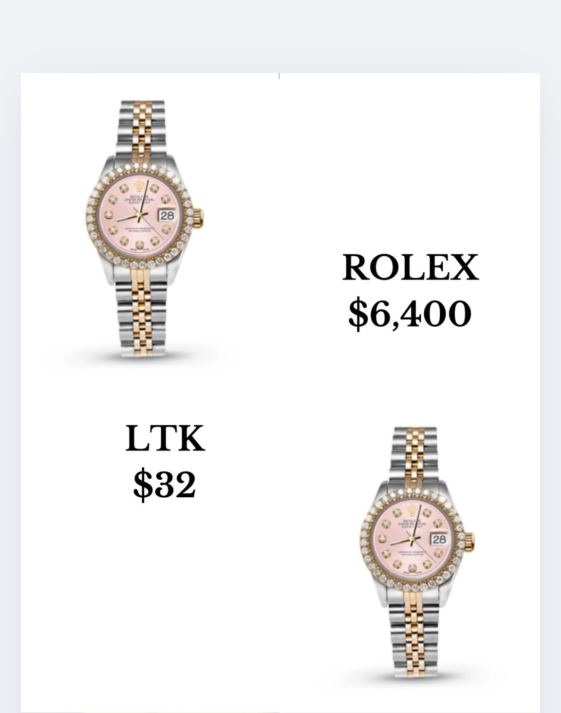 Looks for less, watch, women’s watches, designer inspired, jewelry finds, boujee on a budget 

#LTKStyleTip #LTKFindsUnder50 #LTKFallSale