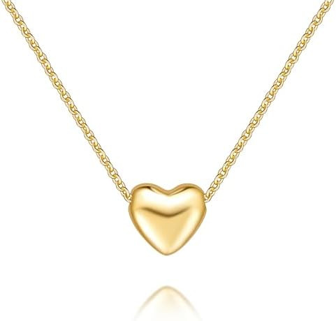 LOUISE VELLA Gold Necklace for Women 14K Gold Pendant Necklaces for Women Charm Beauty Elegance a... | Amazon (US)