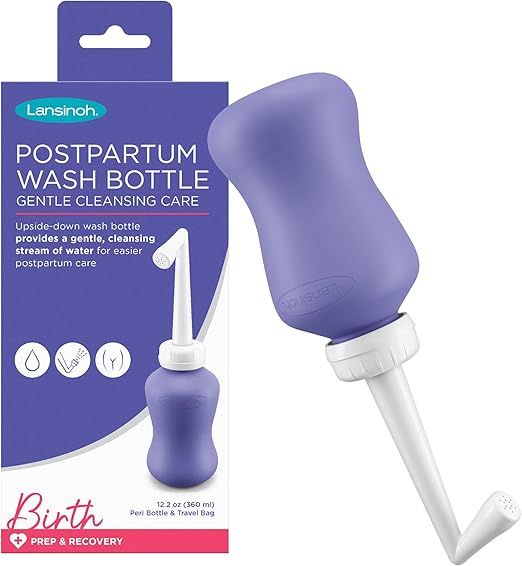Lansinoh Upside Down Peri Bottle for Postpartum Care and Gentle Cleansing, 12.2 Ounce Bottle | Amazon (US)