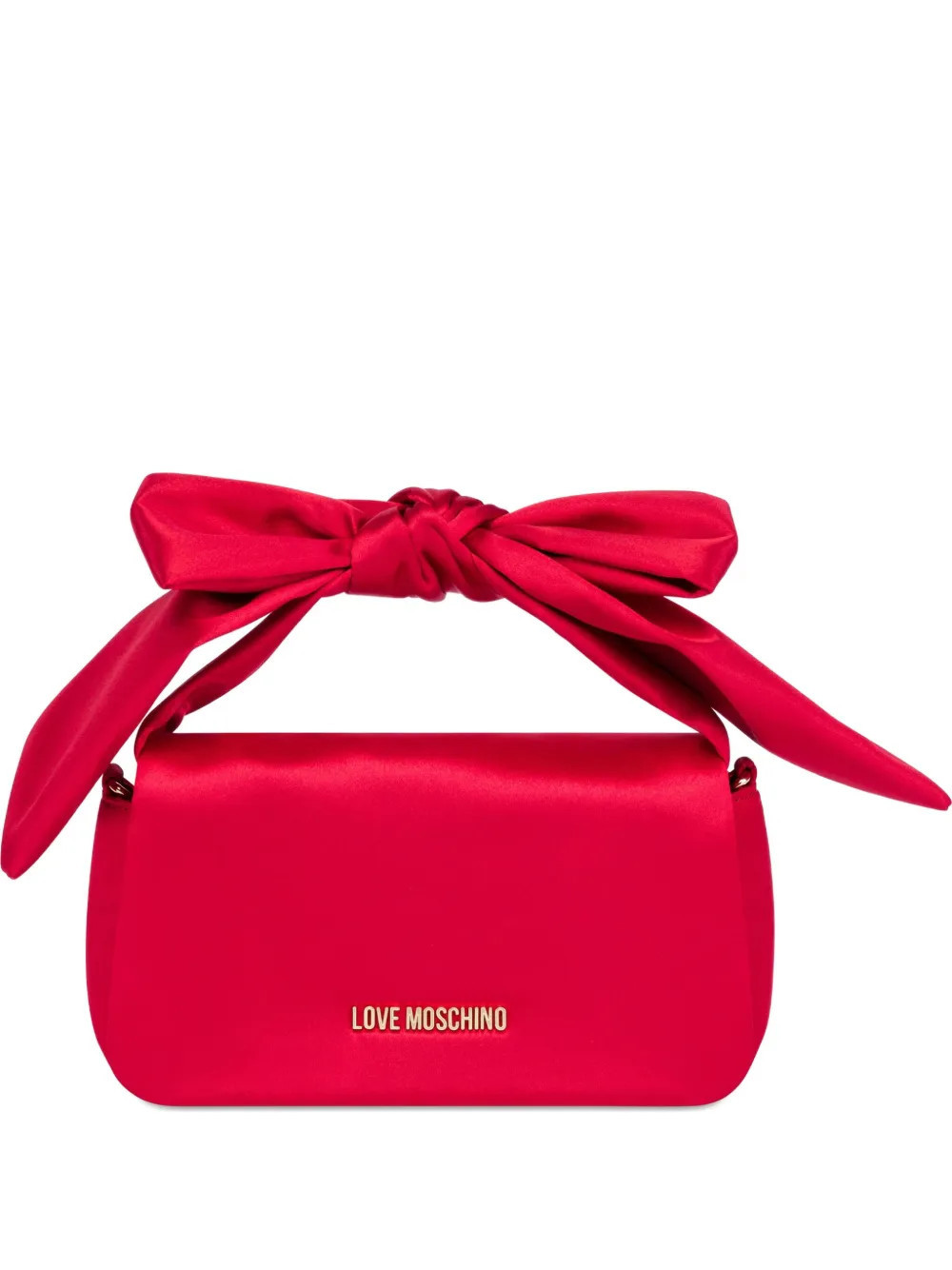 Love Moschino bow chain tote bag - Red | Farfetch Global