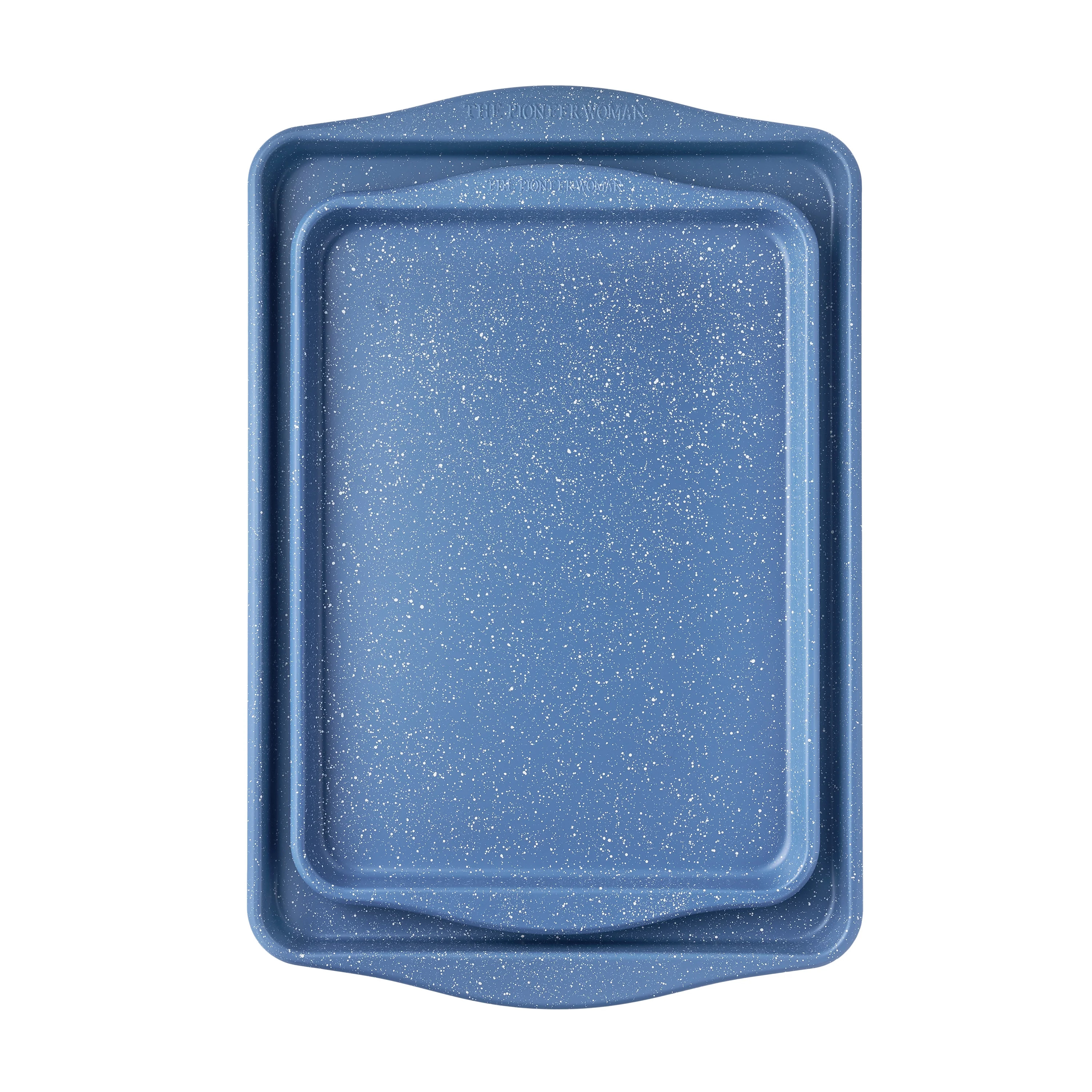 The Pioneer Woman Nonstick Cookie Sheet Set, Blue Speckle, 2-Piece, 13" x 18" & 11" x 15" | Walmart (US)