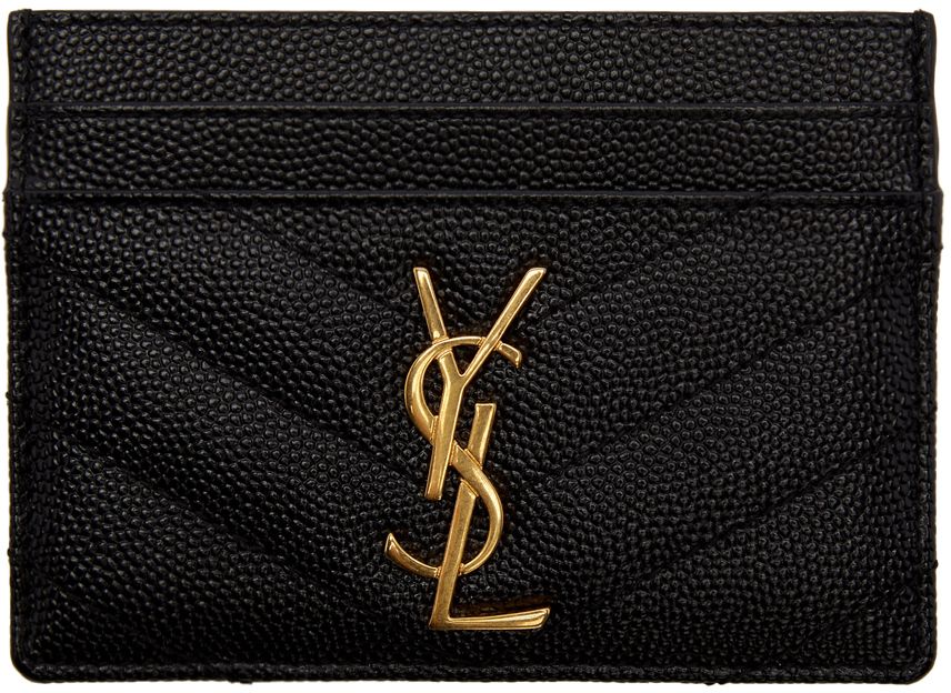 Black Monogramme Card Holder | SSENSE