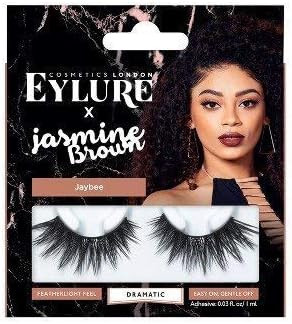 Eylure Jasmine Brown, False Lashes, Curly Queen, Adhesive Included, Reusable, 1 Pair | Amazon (US)
