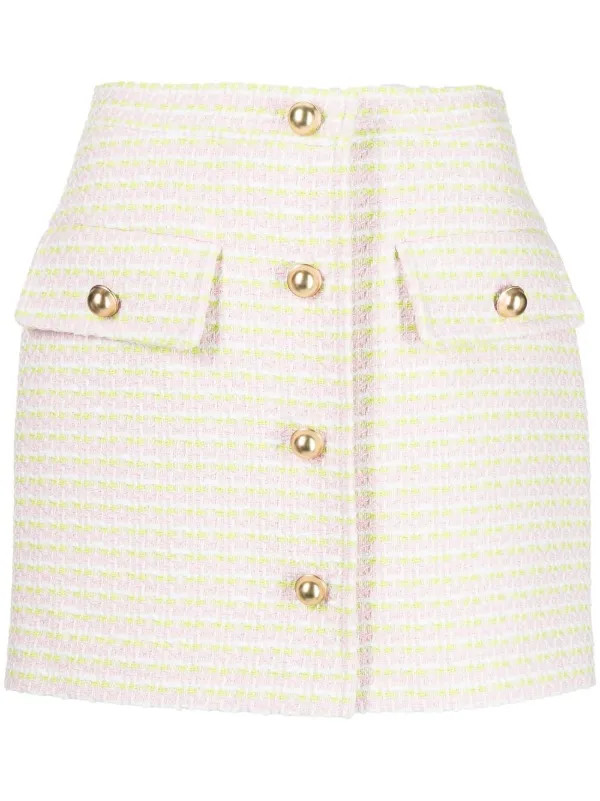pushBUTTON button-up Mini Skirt - Farfetch | Farfetch Global
