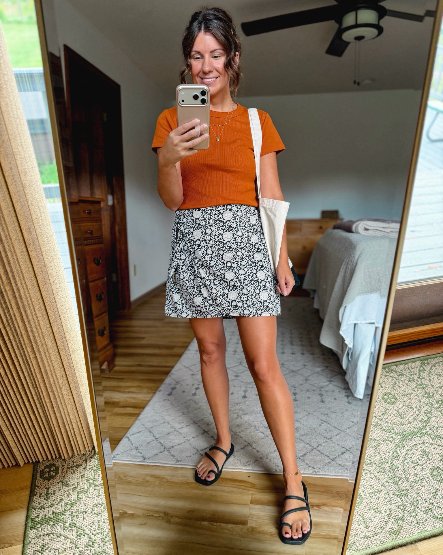 small in my tee, xs in my skirt and 6 in my croc sandals 🧡🖤

#LTKPetite #LTKgrwm #LTKSeasonal
