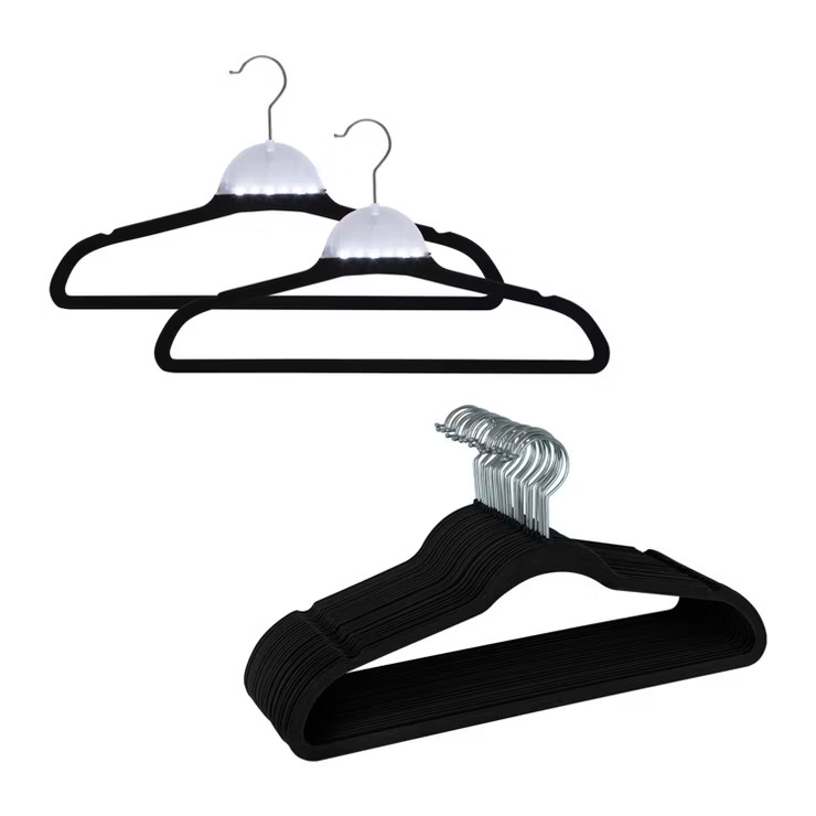 Simplify 30pk Velvet Hangers with 2 Bonus Hanglo Hangers | Target