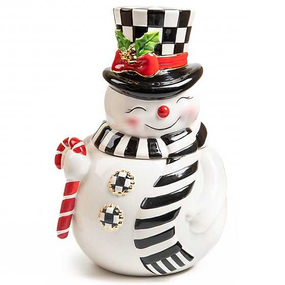 Nostalgia Snowman Cookie Jar | MacKenzie-Childs