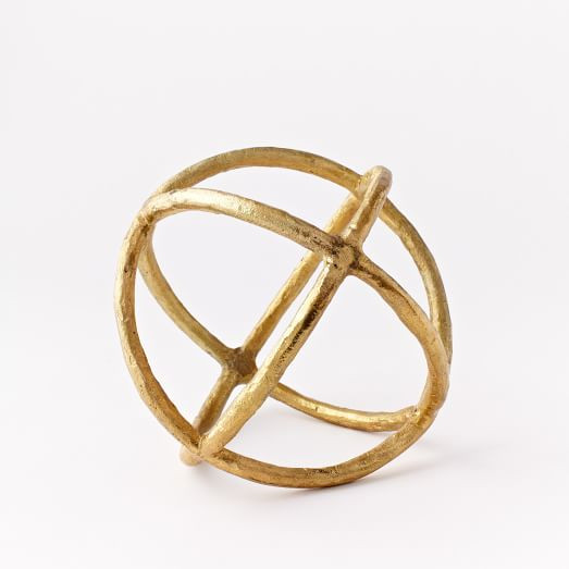 Sculpture Sphere, Gold, Large | West Elm (US)