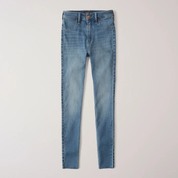 Hold-You-In Stretch Denim
			


  
						High Rise Jean Leggings | Abercrombie & Fitch (US)