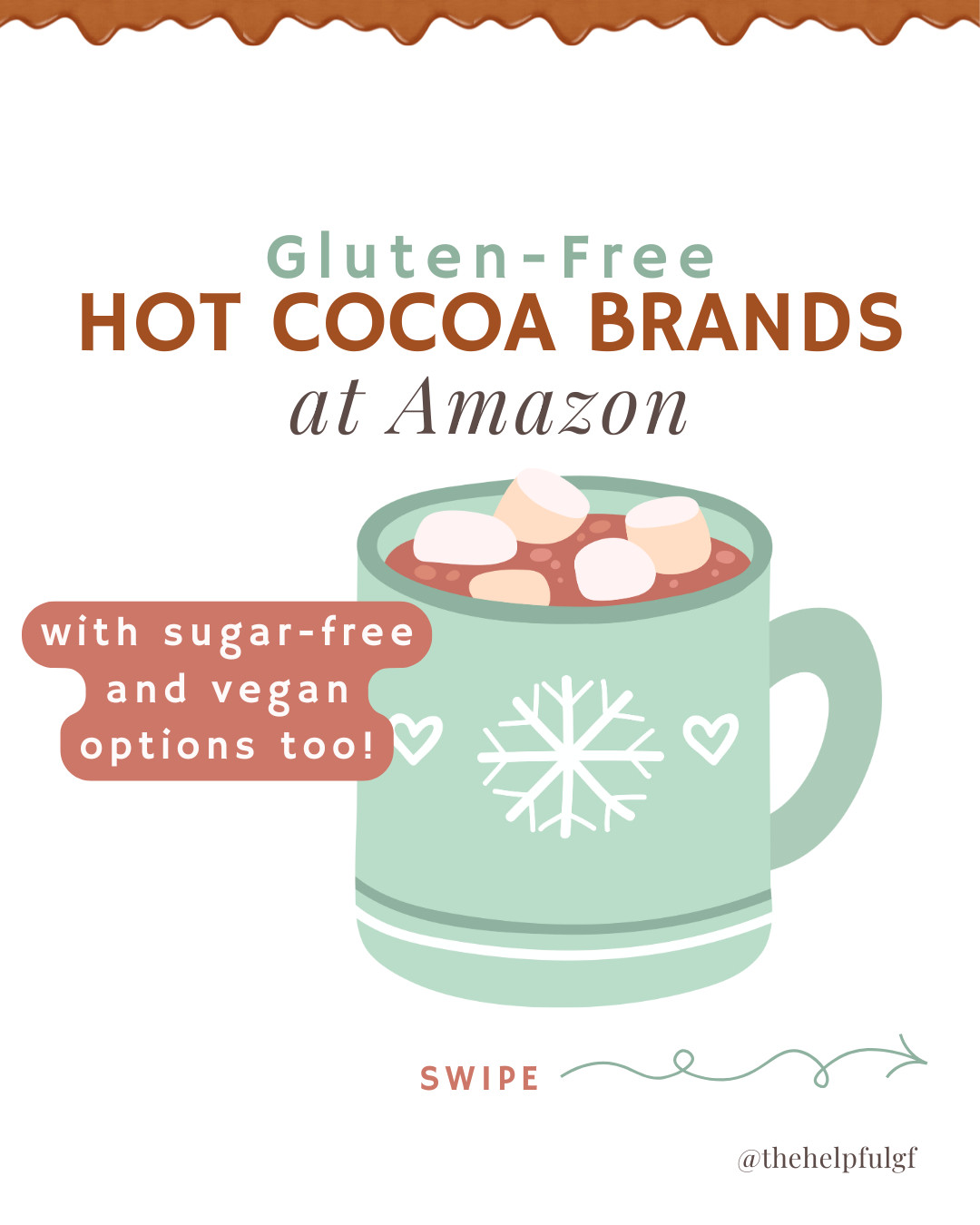 Find the best gluten free hot cocoa options on Amazon including sugar free hot cocoa and vegan hot cocoa options as well.  Delicious picks for a warm and comforting chocolate winter treat! 

 #LTKHoliday #LTKSeasonal #LTKFamily