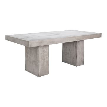 Block Leg Outdoor Dining Table | West Elm (US)