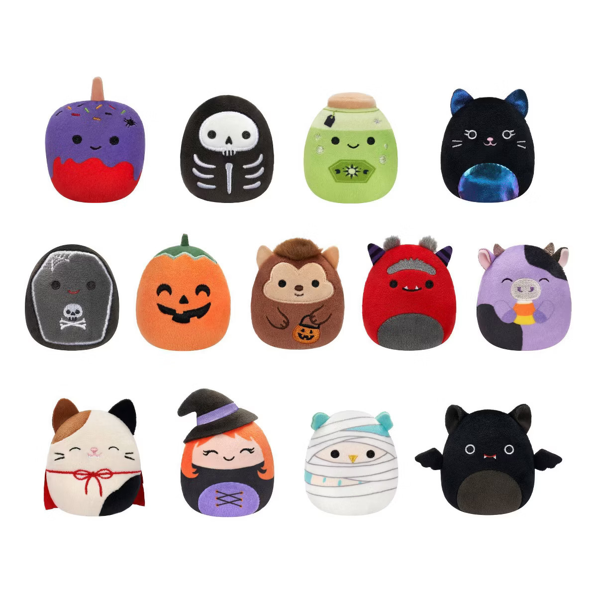 Squishmallows 2.5" Halloween Calendar Plush - 13pk: Stuffed Animals Variety Set, Polyester Materi... | Target