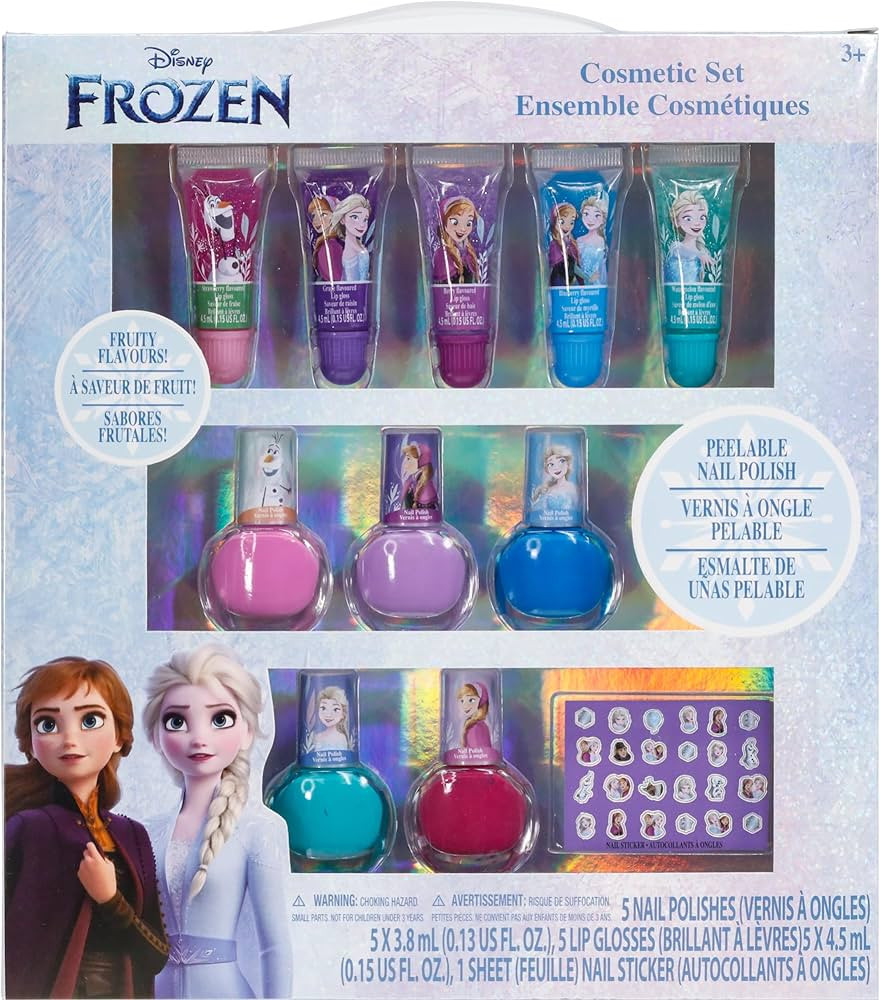Disney Frozen 2 - Townley Girl Super Sparkly Cosmetic Makeup Set for Girls with Lip Gloss Nail Po... | Amazon (US)