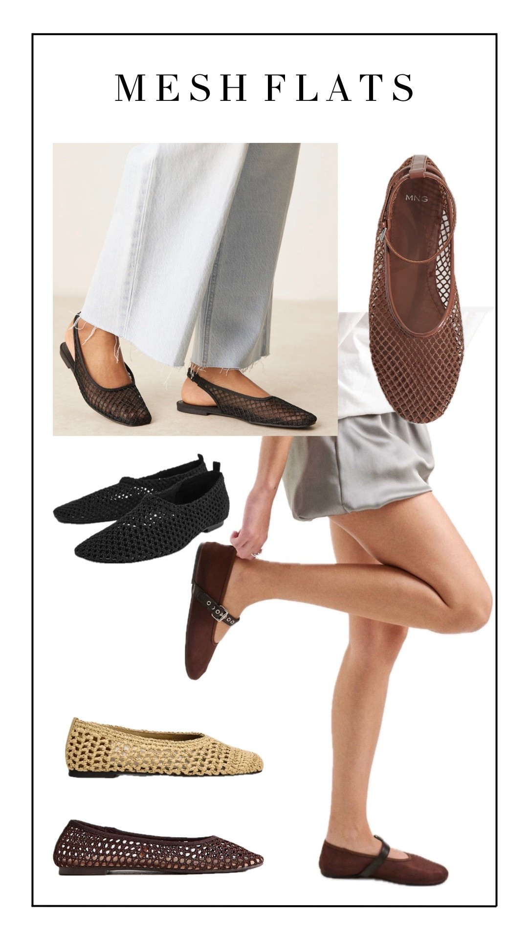 Mesh flats - wardrobe staple 🤎

#LTKspring #LTKshoes #LTKsummer