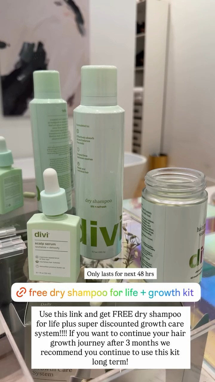Use this link for FREE dry shampoo for life plus super discounted growth care system!! 

 #LTKBeauty