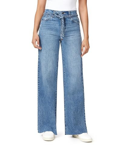 kensie Jeans for Women The Carla High-Rise Belted Wide Leg 32-inch Inseam, Melbourne, 0 | Amazon (US)