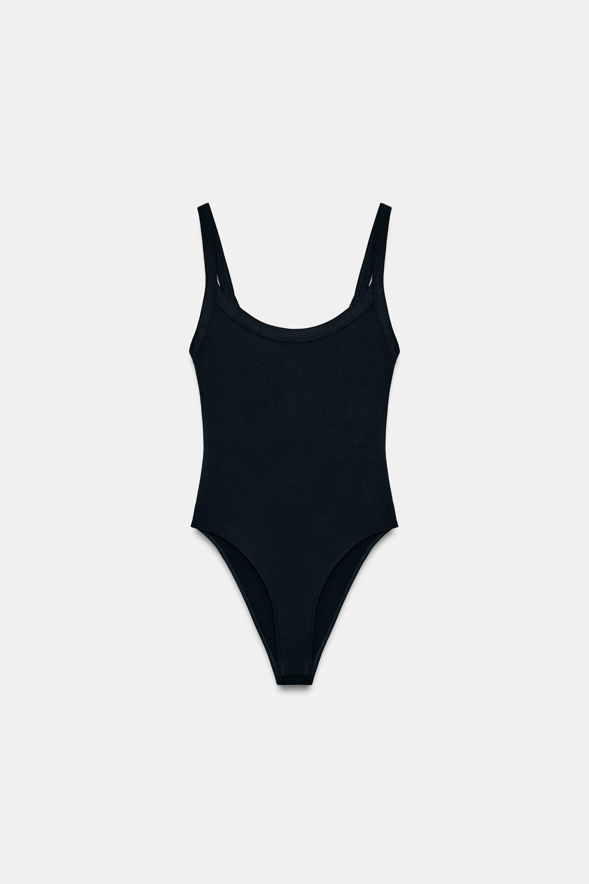 COTTON STRAPPY BODYSUIT | Zara Canada