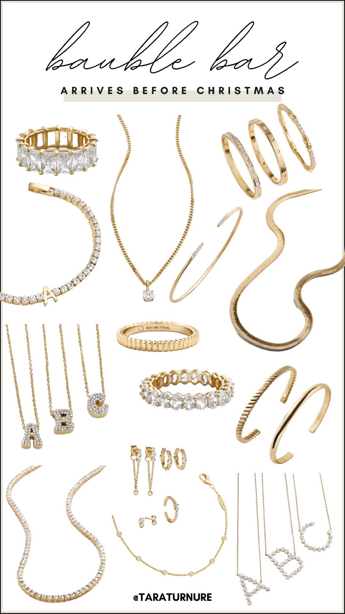 Bauble bar - gold jewelry - gold accessories - initial jewelry - tennis bracelet - tennis necklace - gold rings

#LTKHoliday #LTKSeasonal #LTKstyletip