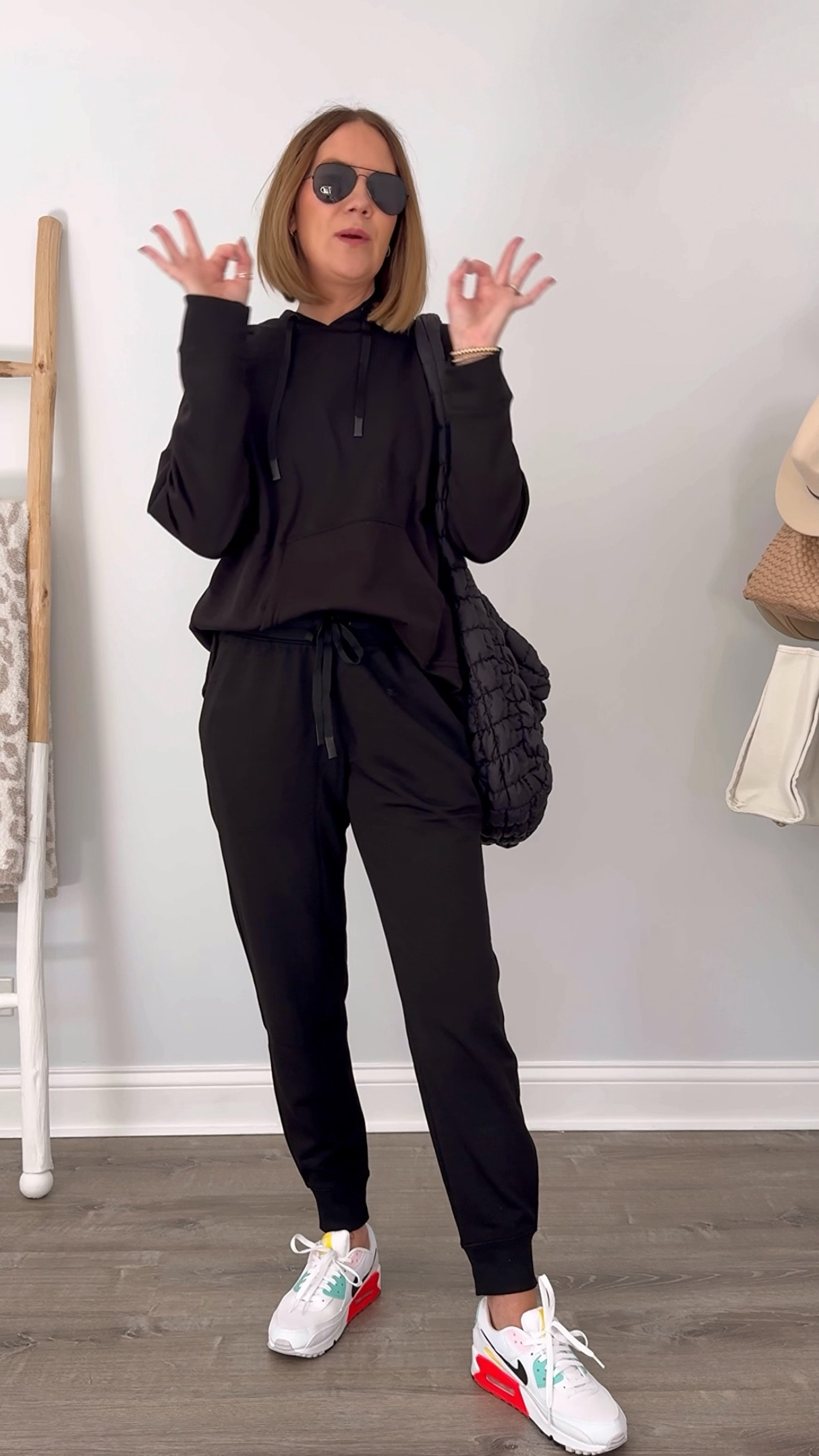 Fall outfit, travel outfit, Walmart fashion
$15 hoodie medium 
$15 joggers medium 

#LTKSeasonal #LTKActive #LTKOver40