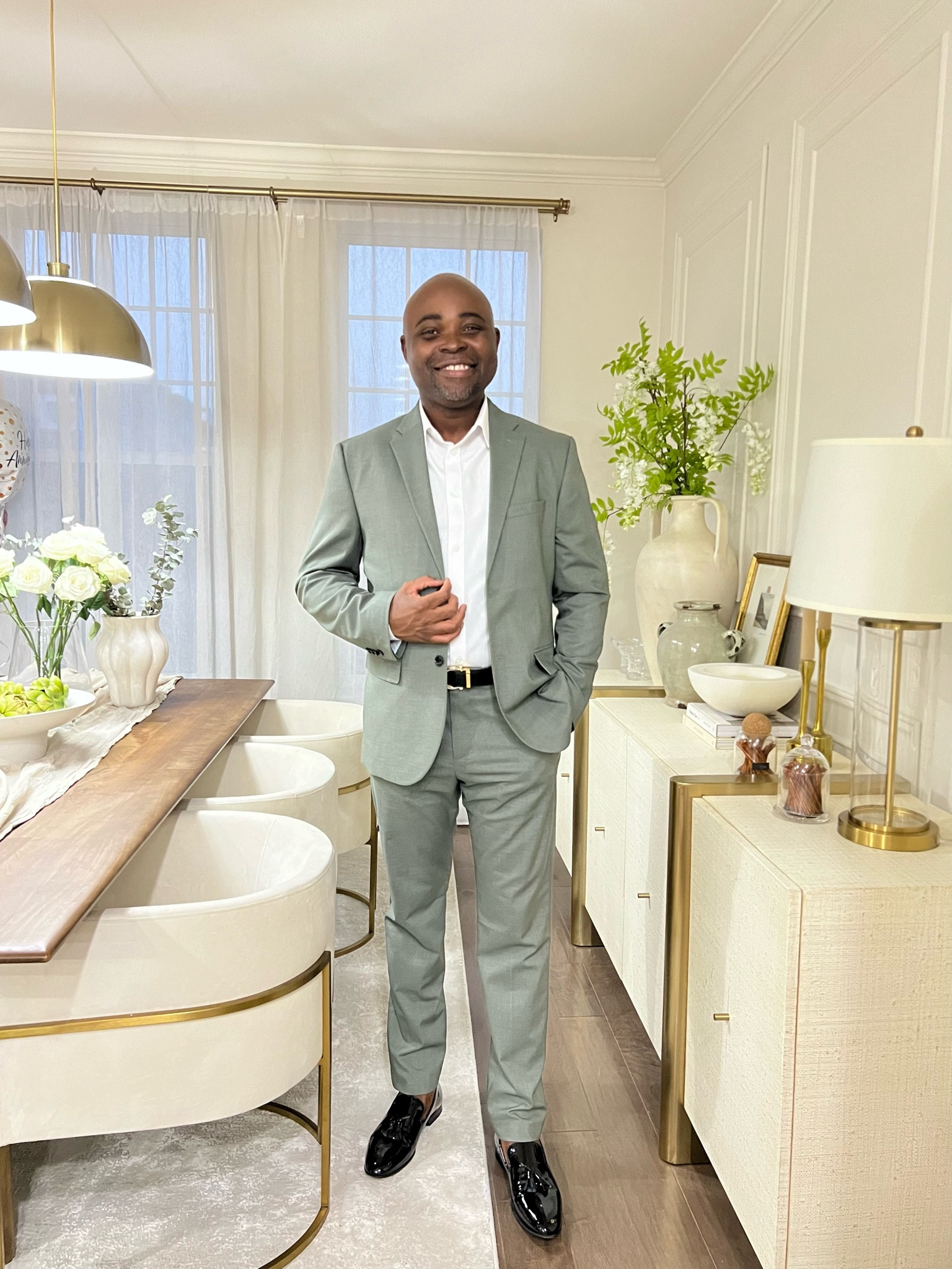 Leo loves his new suit I got him @h&m . Mens suits , slim fit suit , green suit , Easter suit , men Easter outfit 

#LTKmens #LTKSeasonal #LTKsalealert