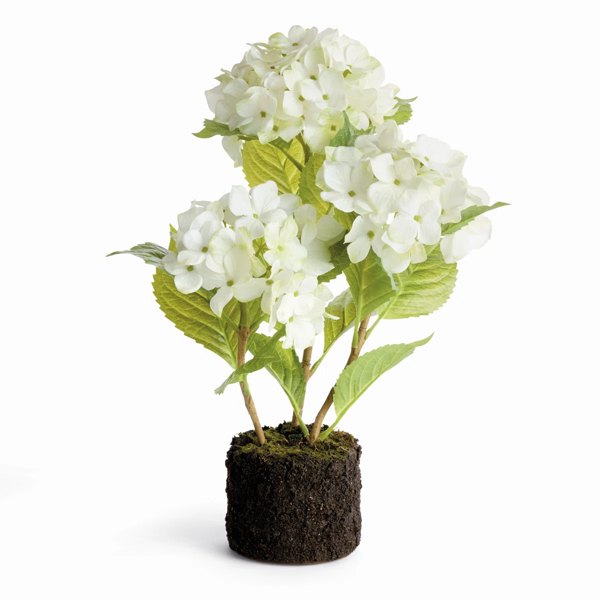 Hortensia Drop Realistic Faux Hydrangea Drop-In 18 in. in White | Wayfair North America