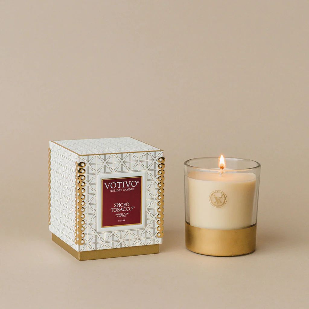 Holiday 10oz Candle-Spiced Tobacco | Votivo