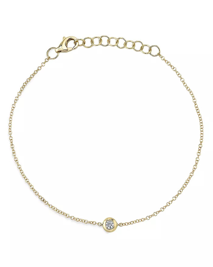 14K Yellow Gold Diamond Bezel Chain Bracelet - 100% Exclusive | Bloomingdale's (US)