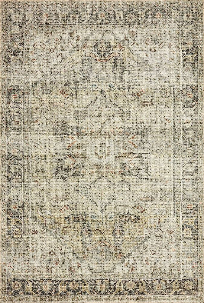 Loloi II Skye Collection SKY-13 NATURAL / SAND, Traditional 5'-0" x 7'-6" Area Rug | Amazon (US)