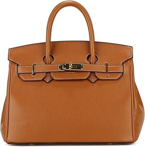 2024 Women Top Handle Satchel Purse Shoulder Leather Handbags Large Work Bag for Ladies, Brown | Amazon (US)