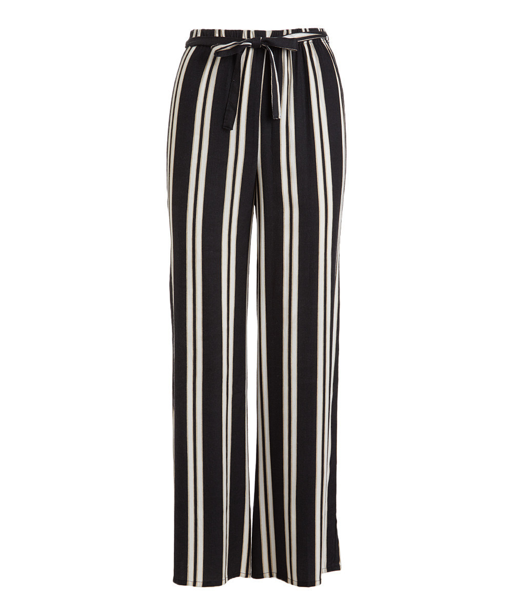 Navy Stripe-Stripe Pants - Women | Zulily