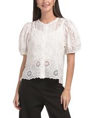Lacey Button Up Top | TJ Maxx