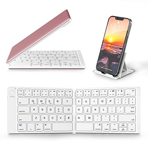 Samsers Foldable Bluetooth Keyboard - Portable Wireless Full Size Keyboard (Sync Up to 3 Devices)... | Amazon (US)