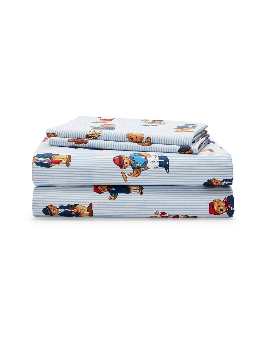 Teddy Bear Stripe 4-Piece Sheeting Set | Saks Fifth Avenue