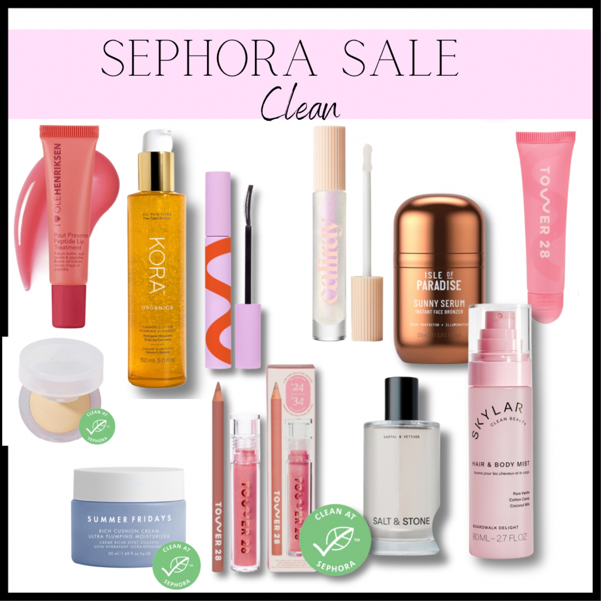 Sephora Sale live now! Highlighting some of my favorite clean ingredient beauty products! Shop discounted rates now! 💗✨ 

#LTKsalealert #LTKbeauty #LTKxSephora