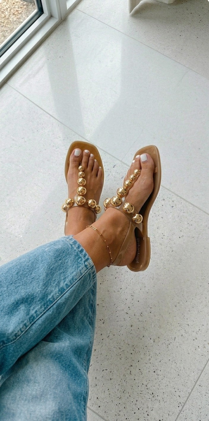 Must have jelly sandal of 2026! Jeffery Campbell jelly sandals. Jelly sandals. Square toe sandals. Square to jelly sandals. Beach vacation. Pool. 

#LTKootd #LTKSwim #LTKSaleAlert
