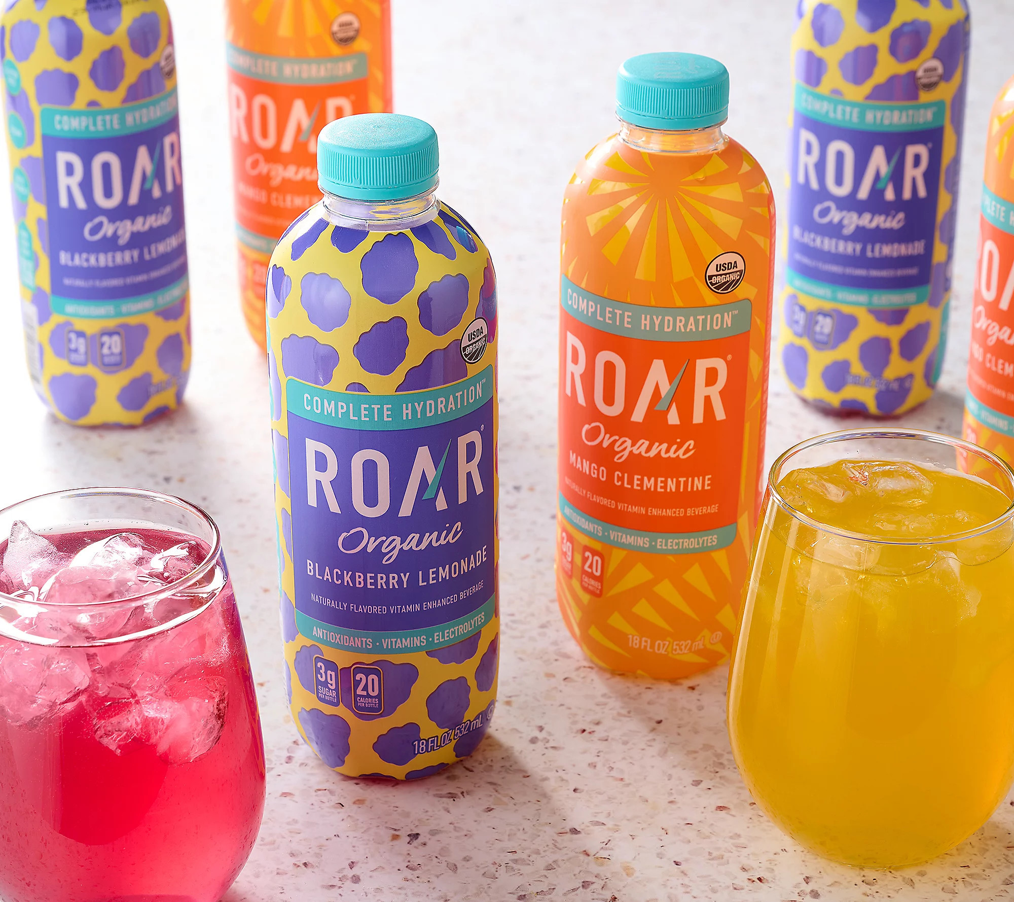 Roar Organic (24)18oz Vitamin & Electrolyte Beverages | QVC