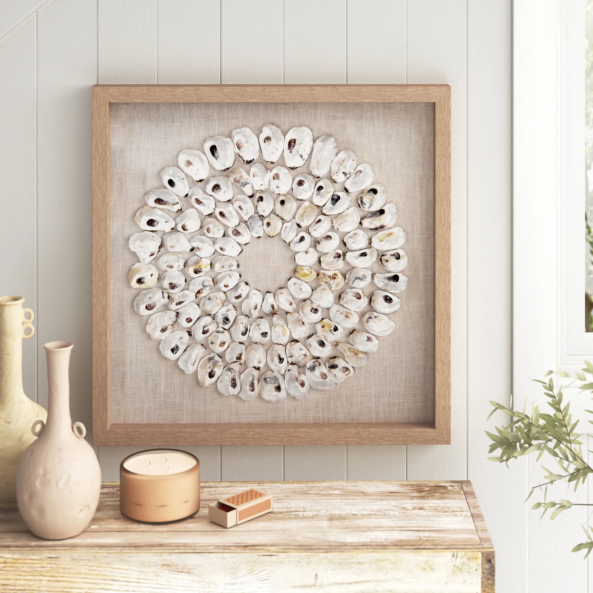 Jamie Young Company Maldives Framed Wall Art In White Abalone Shells & Reviews | Wayfair | Wayfair North America
