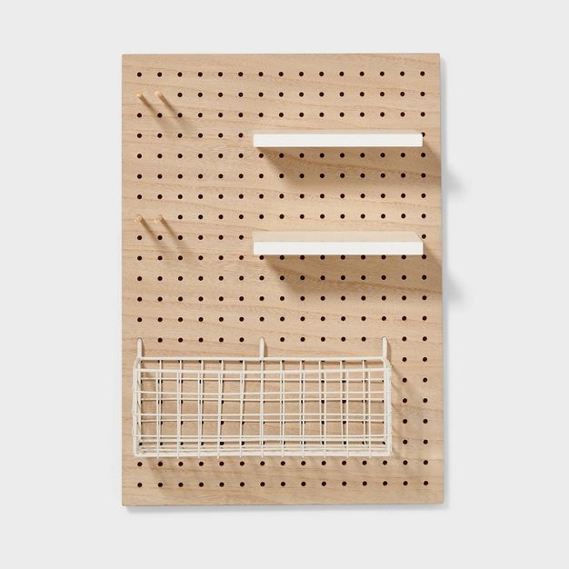 Modular Organization System Pegboard Brown - Pillowfort™ | Target