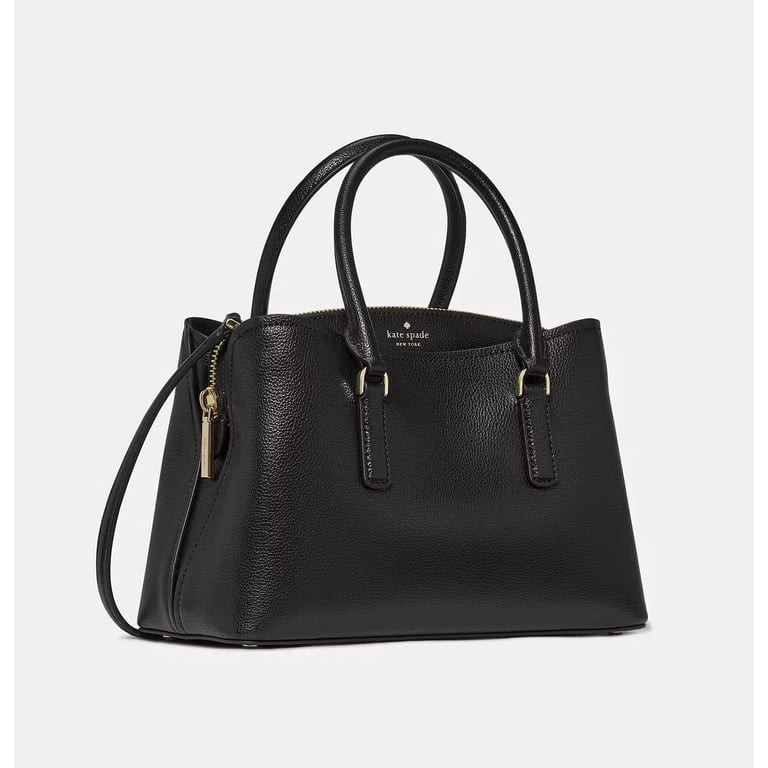 Kate Spade Women's Thompson Street Small Satchel Bag Pebbled Leather Black | Walmart (US)