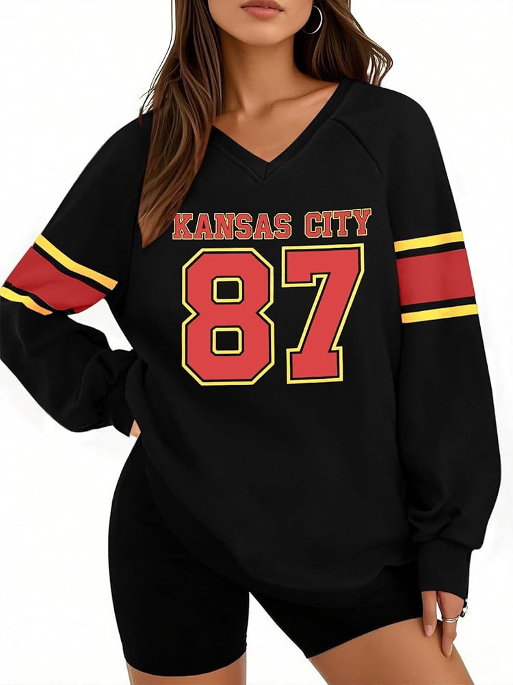 Game Day Sweatshirt for Women Football Sweatshirts Football Mom Hoodie Game Day Fan Gift Long Sle... | Amazon (US)