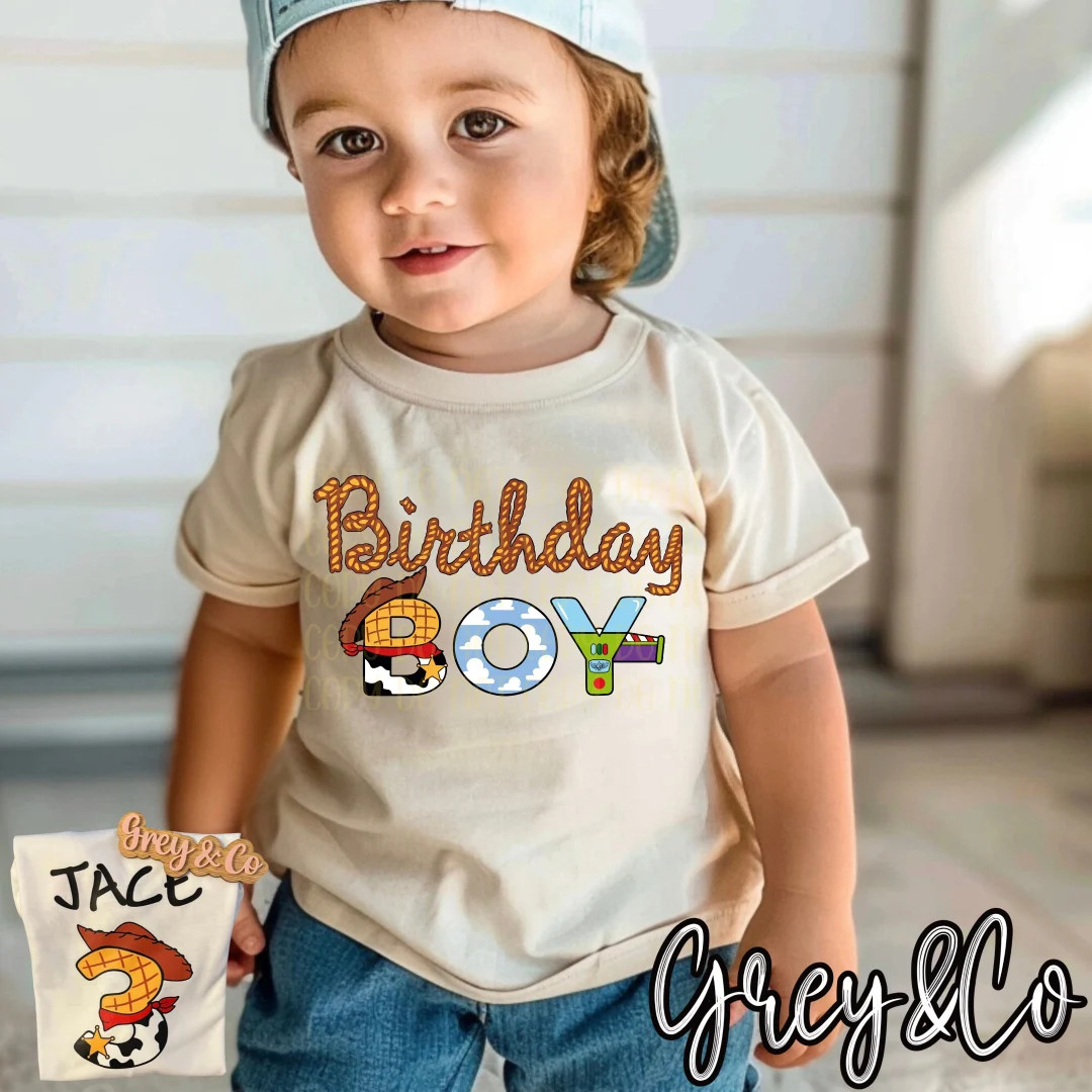 Toy Story Birthday Shirt, Birthday Boy Tshirt, Personalized Name and Age on Back, Toy Story Birth... | Etsy (US)
