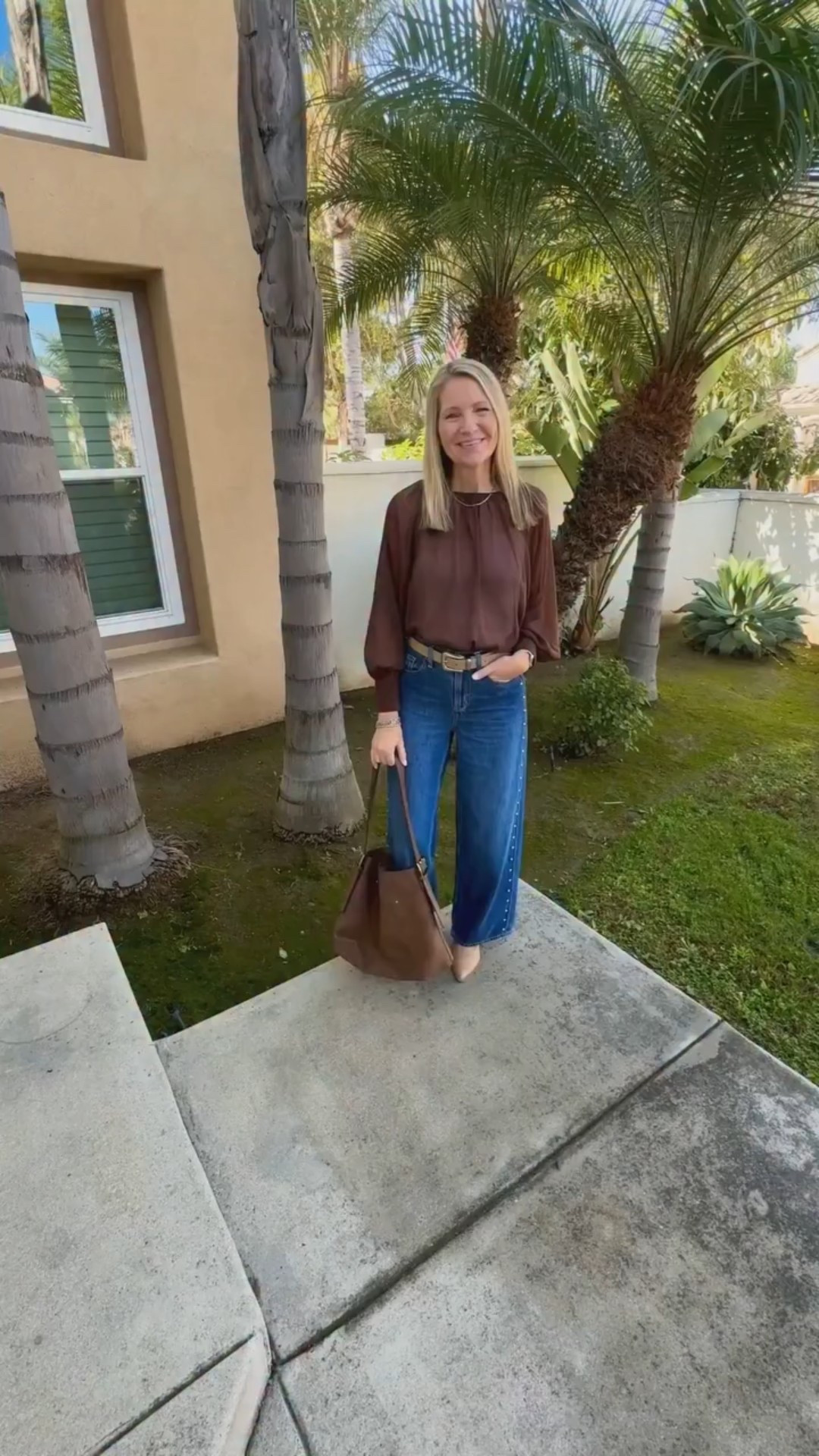 
I recently got this Old Navy chiffon blouse and it’s perfect on its own or layered under a blazer. 

My studded jeans are also Old Navy and such a fun pair. My belt is Gap Factory and my bag is Target. 



Comment SHOP below to receive a DM with the link to this post on my LTK ⬇ https://liketk.it/5tNWD #ltkstyletip #ltkover40 #ltkseasonal #fridayfinds #thanksgivingoutfit #falloutfitideas #falloutfitinspo #oldnavystyle #elevatedcasual #momstyleblogger #ocblogger #socalblogger #ocinspiredlife

#LTKOver40 #LTKHoliday #LTKSaleAlert