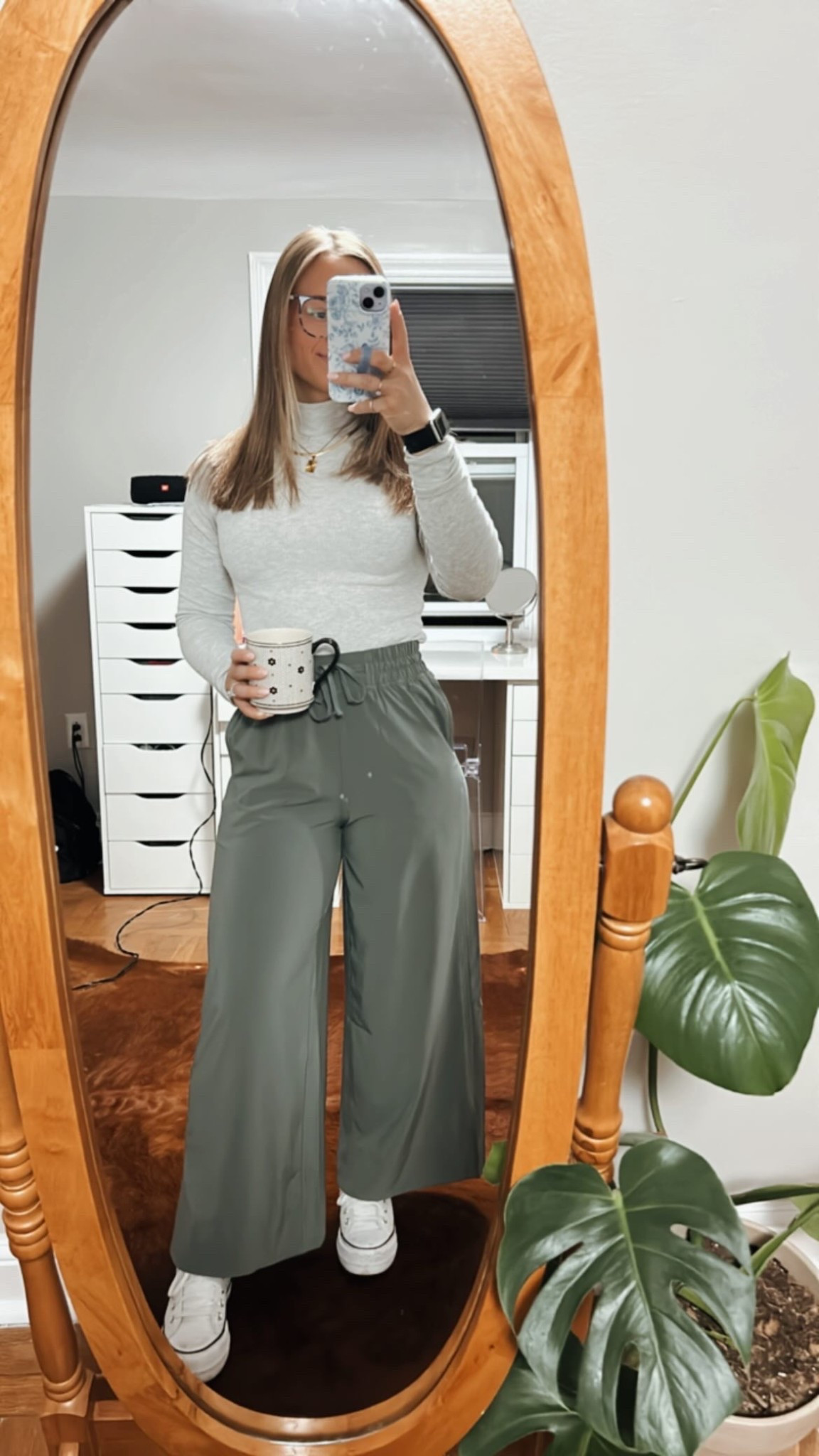 Teacher. Teach. Olive green yoga pants. Crz yoga. Abercrombie and fitch gray turtleneck. White converse platforms. Ootd. Outfit of the day. Comfy outfit. Spring  

#LTKFindsUnder50 #LTKSeasonal #LTKPetite