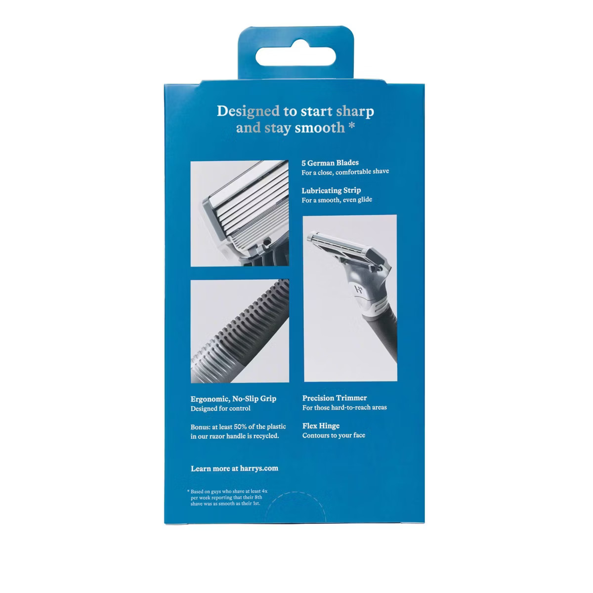 Harry's 5-Blade Men's Razor - 1 Razor Handle + 2 Razor Blade Cartridges - Charcoal | Target